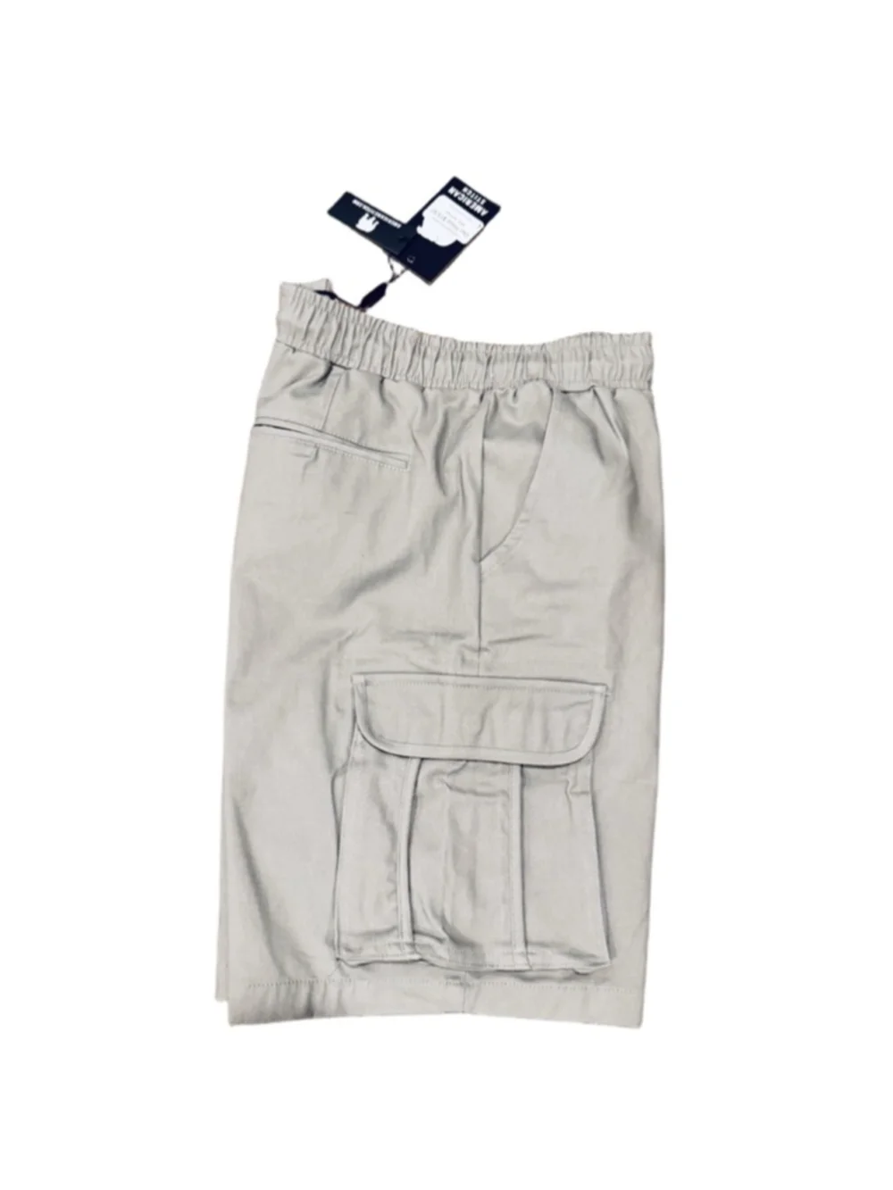Men's AMERICAN STITCH Grey Cargo Shorts Small l16